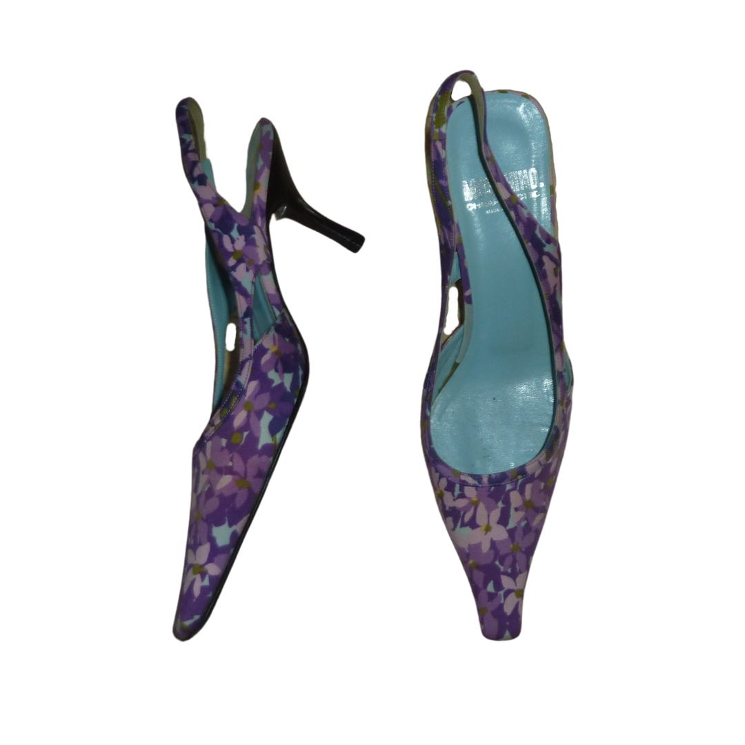 Moschino Floral Slingback Mules